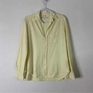 Frank & Eileen Womens Yellow Lab Eileen HJ cotton button long sleeve shirt s